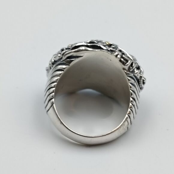 Samuel B Behnam Sterling Silver 925 18K Gold Sea Creatures Cocktail Ring Sz 7 - Picture 10 of 14